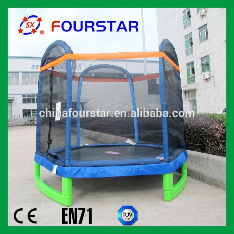 7FT trampoline with safety enclosure