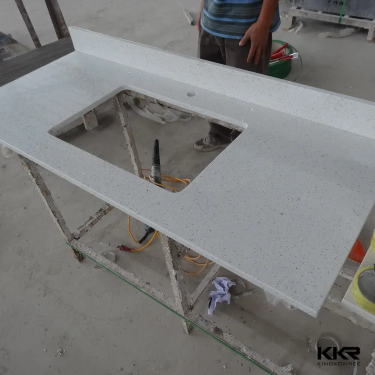 Стандартные размеры starlight белый кухонный Топ кварцевые