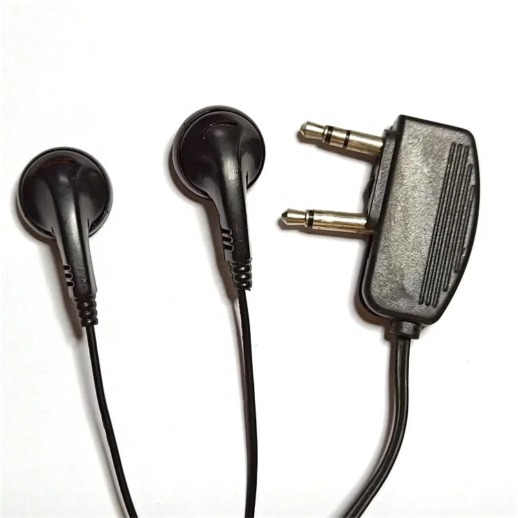 disposable aviation 2 pin airline earphone with activity plug
