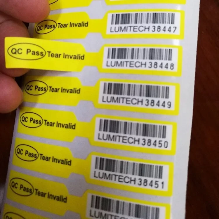 
Custom design Printable Adhesive Round QC Passed Label with barcode 