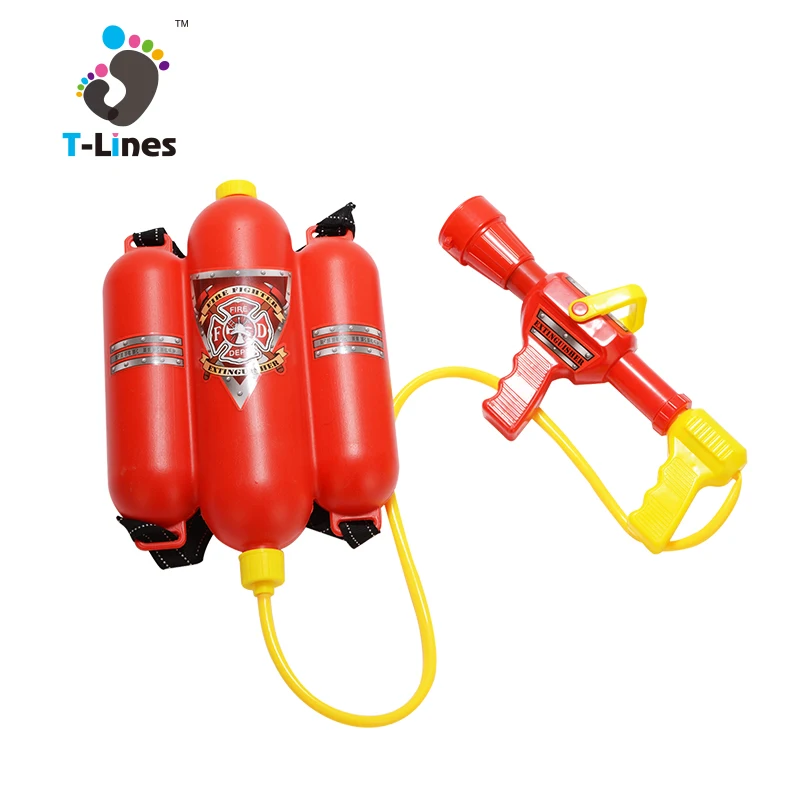 Custom kids toy big fireman water gun backpack for adults