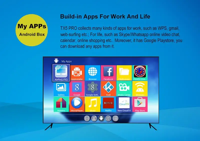 Видео скачать песню 2 ГБ s905x global tv box amlogic tv box android 6.0 tx5 pro