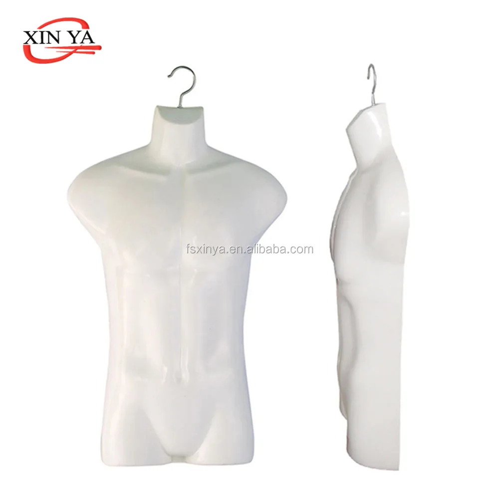 Male Plastic Hanging Mannequin / Body Form/Dress Form Display With Metal Hook(861- Frost White)