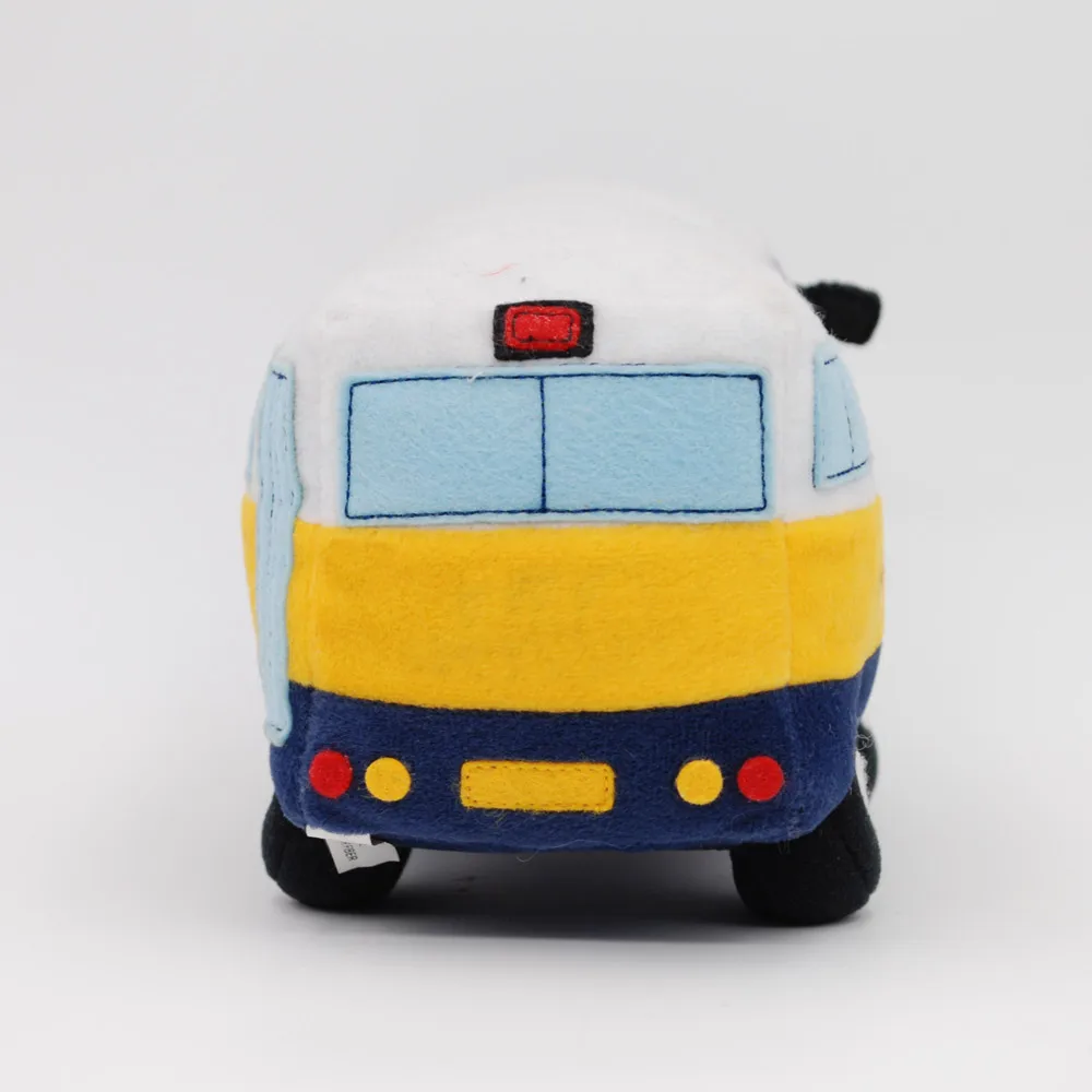 ODM OEM plush vivid color bus supper soft fabric stuffed educational toy bus