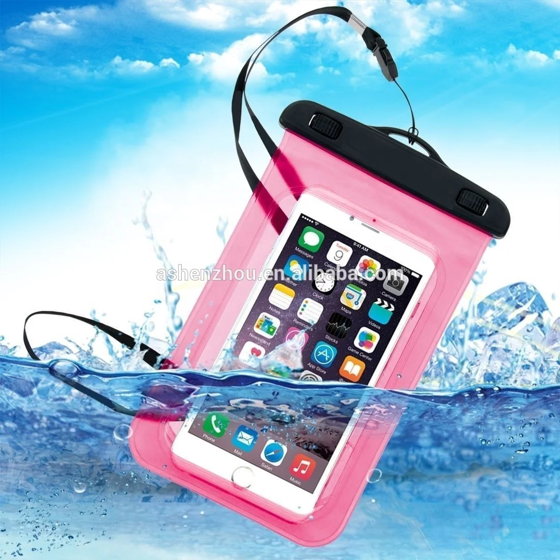 China Factory High Quality Custom 100% sealed Waterproof Touch Screen PVC Pouch Mobile Smartphone Bag for huawei Waterproof case