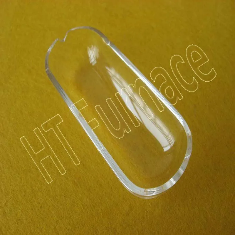 HT 1200C high temperature quartz boat silica glass crucible for melting