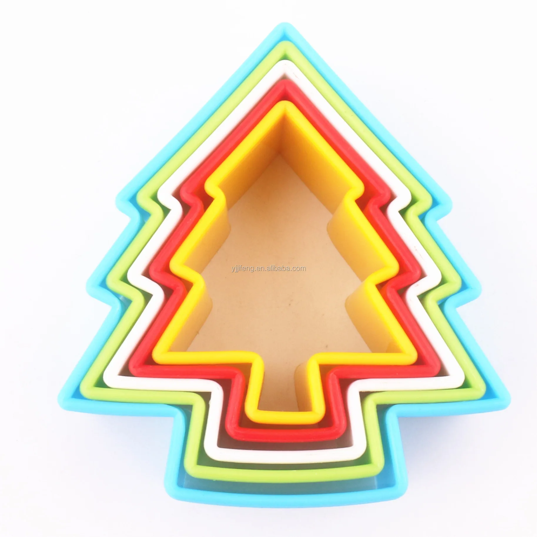
Factory supplier wholesale kids plastic wholesale christmas tree cookie cutter set 