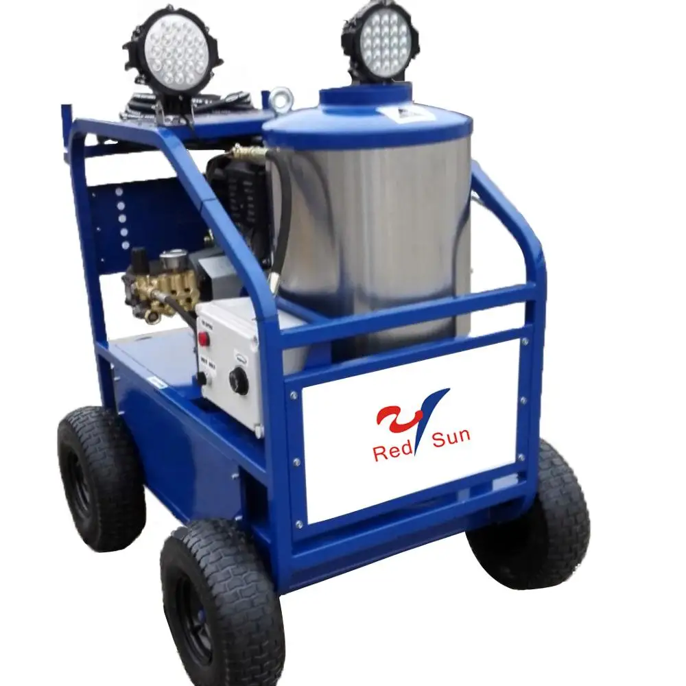 New Product Hot Sale 4000PSI Gasoline Hot Water Pressure Washers Automatic Car Wash Machine With Light