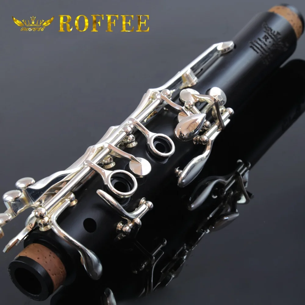 Профессиональный уровень производительности Эбеновое дерево посеребренный тональный кларнет 706