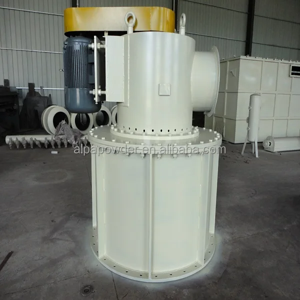 Horizontal Classifying Wheels Powder Cyclone Air Classifier For Fine Micron Powder