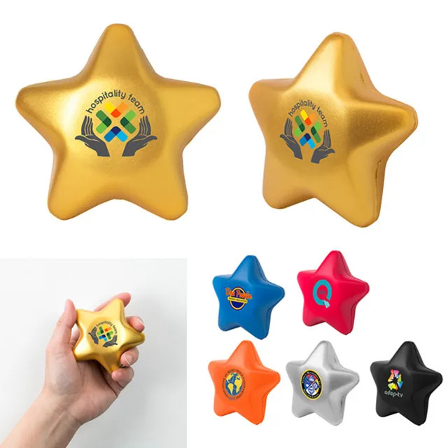 Customized Full Color Stress Reliever Star for promotional gifts