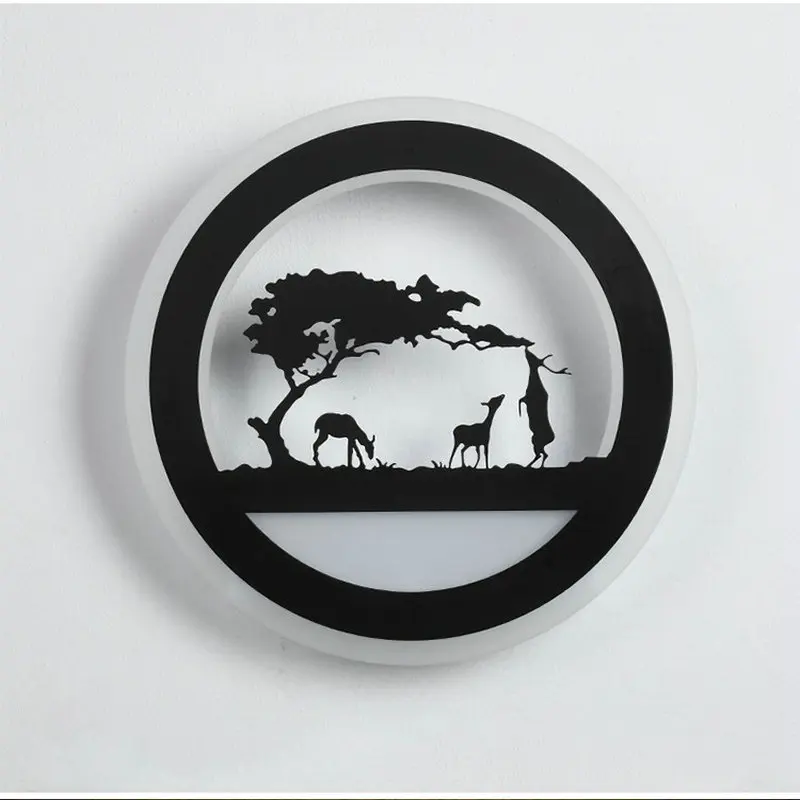 Street lamp human induction LED wall lamp outdoor waterproof courtyard outdoor indoor home lighting night light