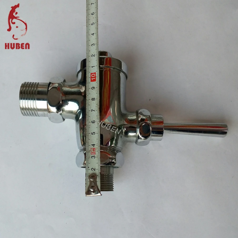 
Time delay brass wall mounted flush valve 