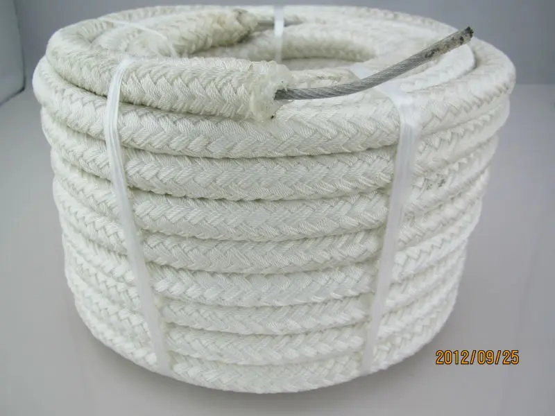 16mm nylon rope with steel core nylon pull rope