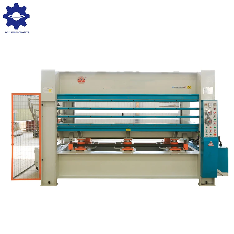 Автоматическая 100T 3 слоя средней печное топливо деревообрабатывающий станок шпон печати под давлением и температурой