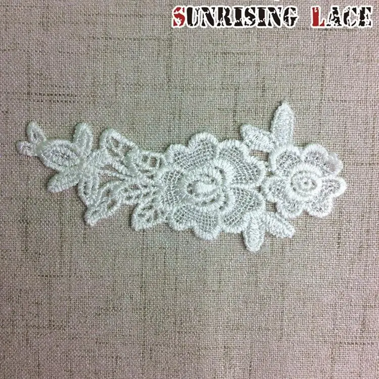 Dress Designs Nigeria Embroidery French Net Tulle Fabric Sewing Neck Trim Collar Lace