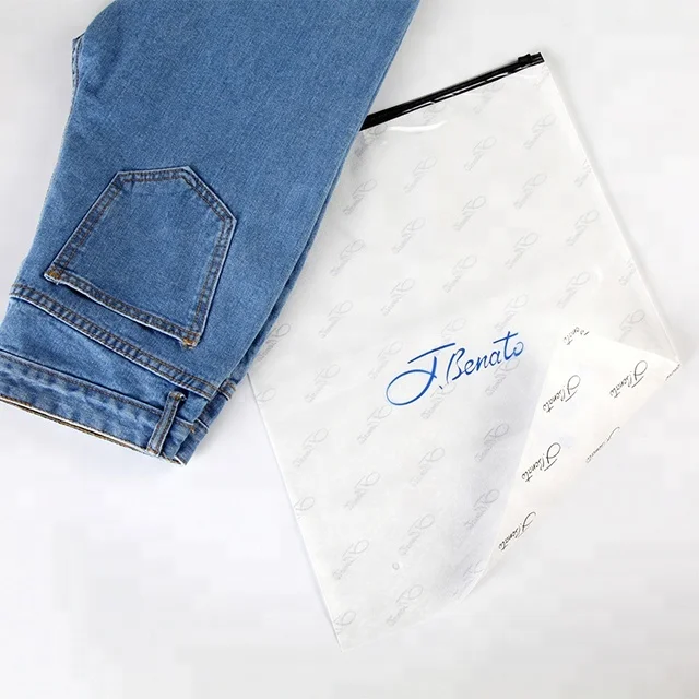 Custom your own logo recycled pouches frosted apparel ziplock shipping clothing packing bag plastic bags zipper poly