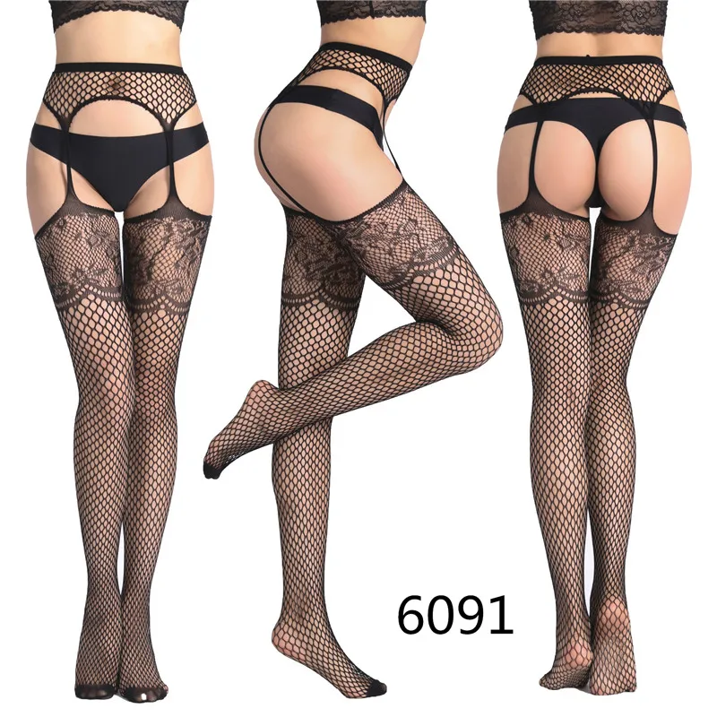 
Wholesale Lady Women Mesh Fishnet Tights Nightclub Adult Japan Video Black Pantyhose High Waist Lingerie Sexy Stockings 