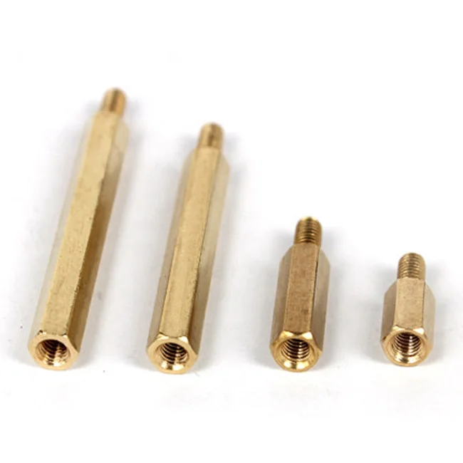 Factory price M2 M3 M4 M5 brass hex male female standoff