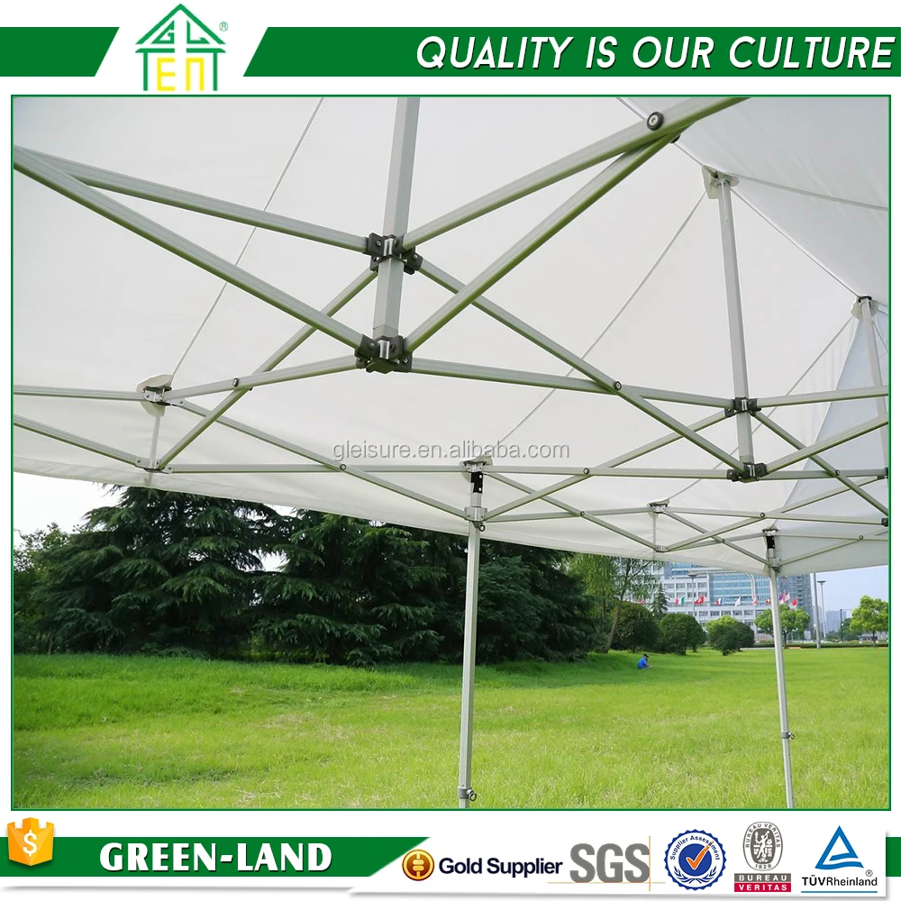 40mm Aluminum Pipe Frame Outdoor Camping Hexagon Flat Top Canopy Garage 4X6 Folding Tent