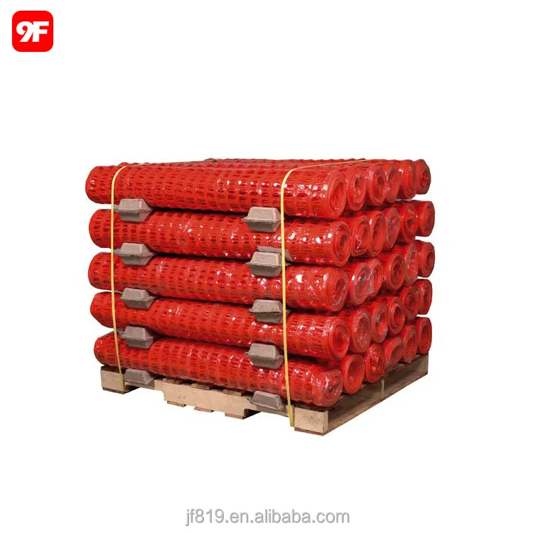 orange warning barrier fence plastic safety fence