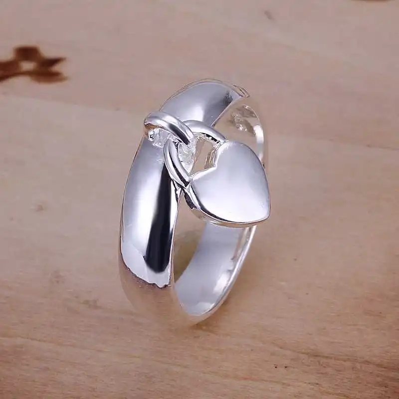Free Shipping Fashion Design silver plated lord of the rings Hanging Heart Lock prices in euros