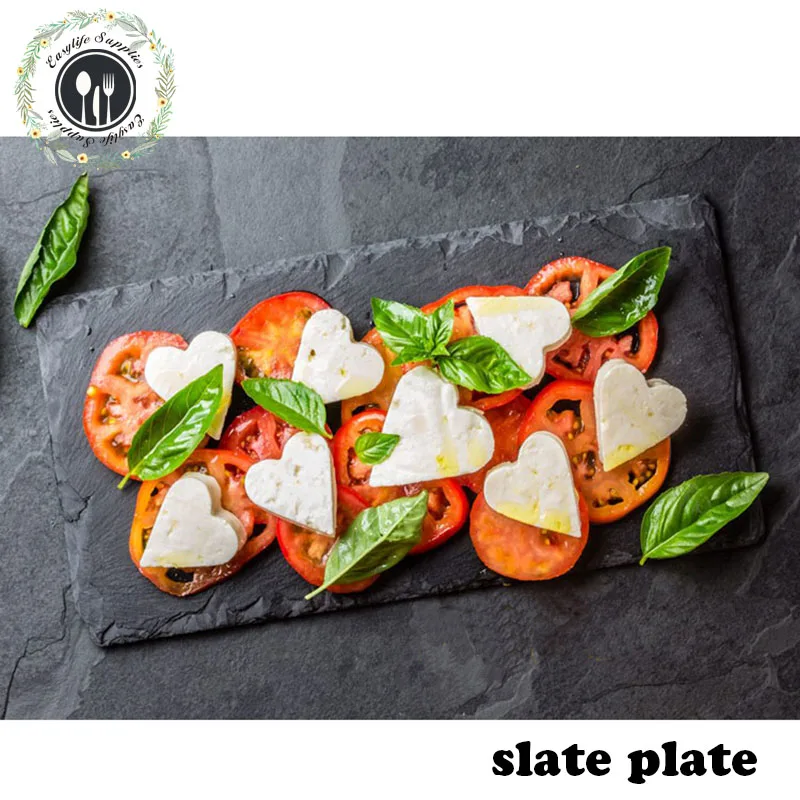 
Factory Direct Sales black slate natural stone tableware for wholesale 