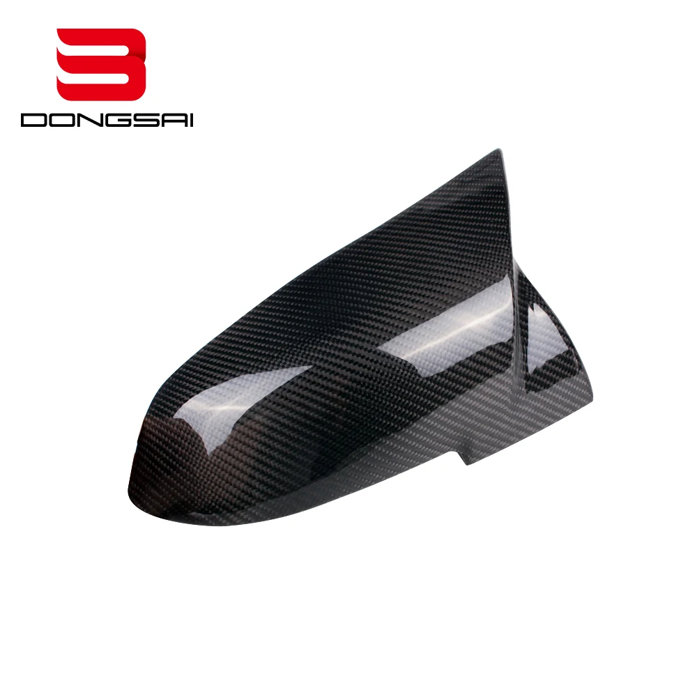 Carbon Fiber Side Door Rear View M Look Wing Mirror Housing Caps Covers for BMW 5 Series F10 530i 540i