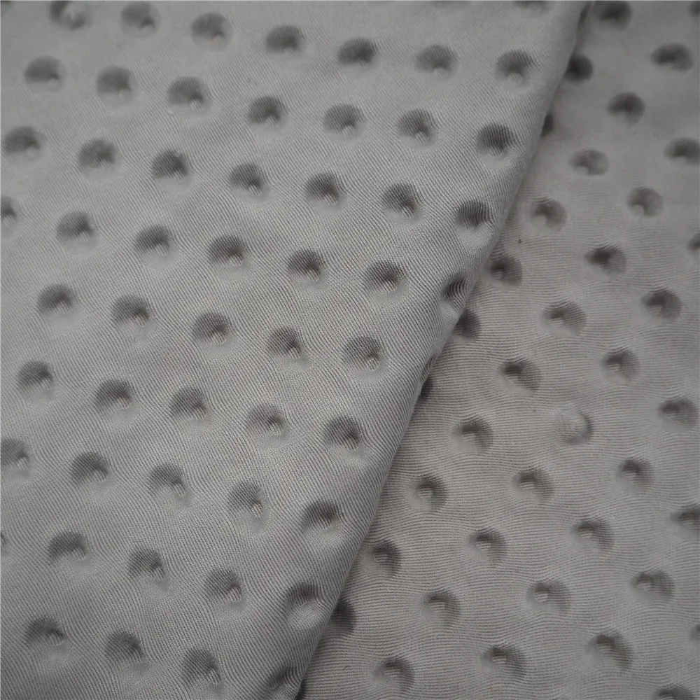 Бесплатный образец ODM/OEM, супермягкая плюшевая игрушечная ткань в горошек из Польши