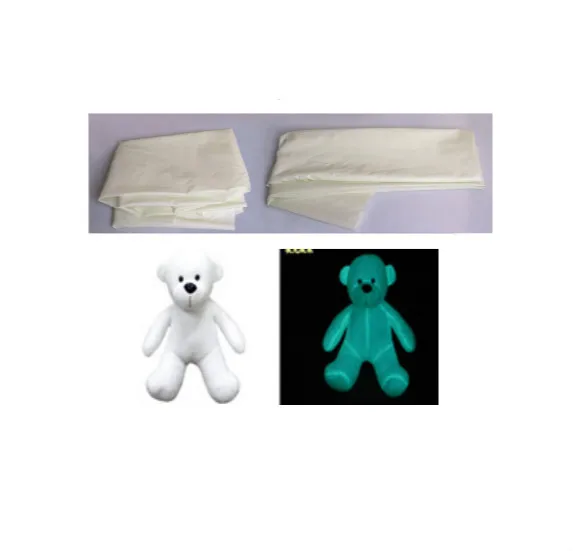 glow in the dark light polyester textile cloth fabric for night photoluminescent luminous mesh dresses clothing