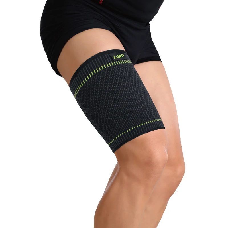 Compression Recovery Thigh Sleeve for Hamstring Groin Quad green stripe leg protect thigh support YPT2549