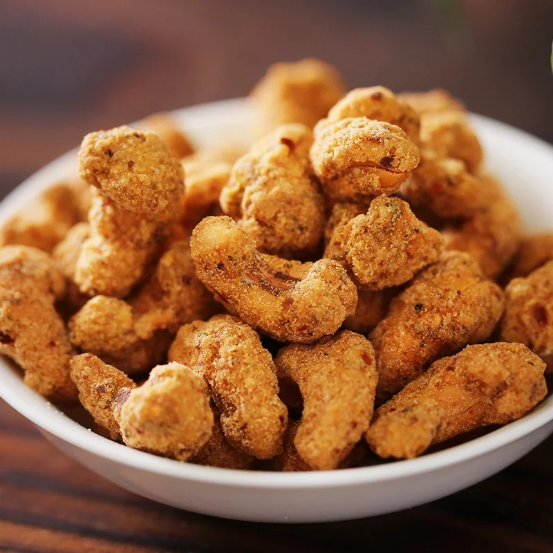 
Wholesale Delicious Food 300g Spicy Cashew Nuts Roasted Snack 