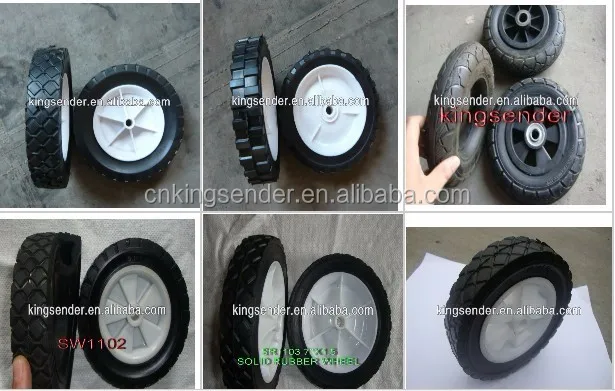 lowes semi-pneumatic rubber wheel