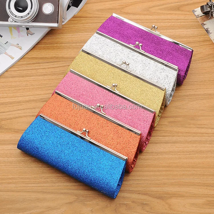 
Romantic Solid Colors Hard Material Bright Powder Cylinder Shape Metal Frame Clutch Bag Women Leisure Bag 