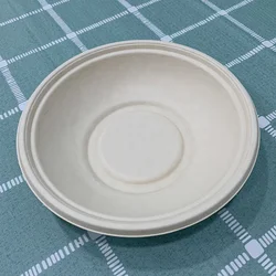 Disposable Biodegradable Bagasse Round Bowl Bamboo Pulp Bowl