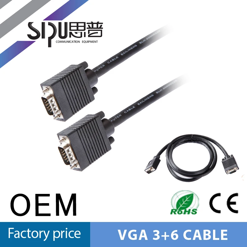 SIPU лучшее качество длинные 10 м VGA кабель 3 + 4