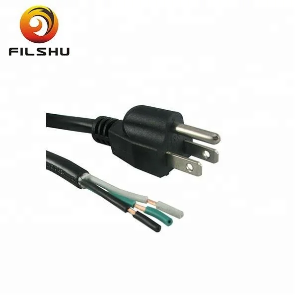 power cord 3 prong 220V America ac power cables with plug