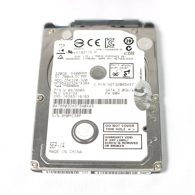 320GB Real Capacity 2.5' Hard Drive Disk for HITACHI 5400RMP