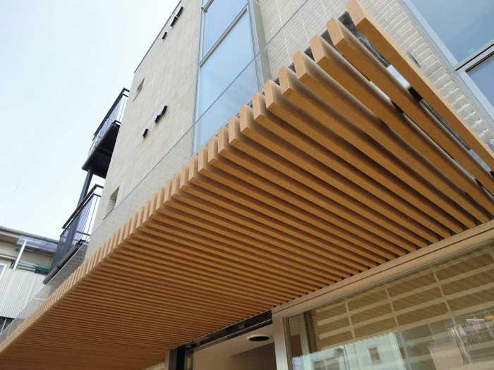 
OEM Wood Plastic Composite Waterproof Louver Roof 