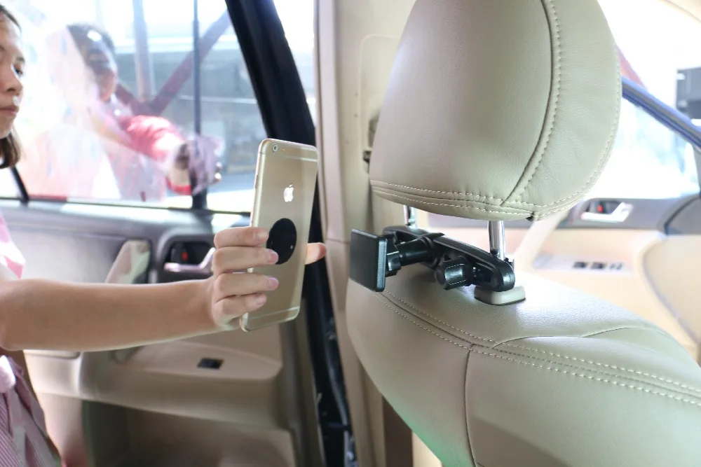 
2021 OBSHI Amazon Hot Selling Magnetic Car Phone Holder Car Backseat Headrest Mount Holder for iPad Air Tablet PC for iPhone X 