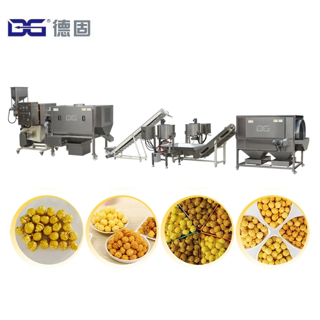 
DG Machinery American Hot Air Popping Caramel Mushroom Butterfly Coating Popcorn Machine 