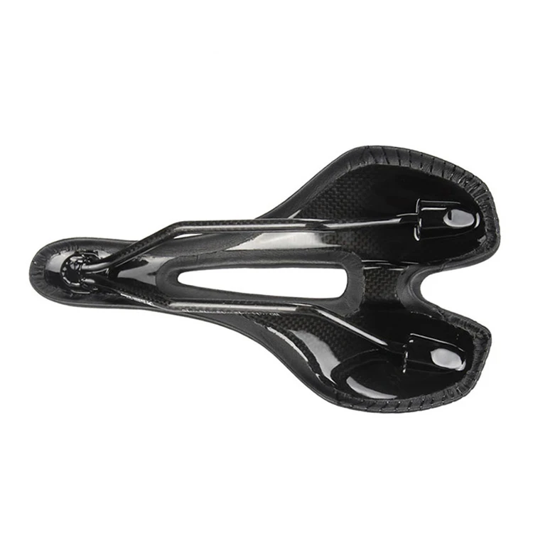 Top!! Carbon Fiber Ultralight Bike Saddle Light Weight Leather Bicycle Saddle Road MTB Bike Seat Cushion Bicicleta Cycling Parts