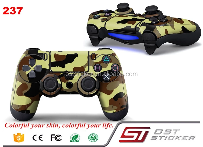 Cool camouflage Sticker For PS4 Controller Skin Decal Free shipping