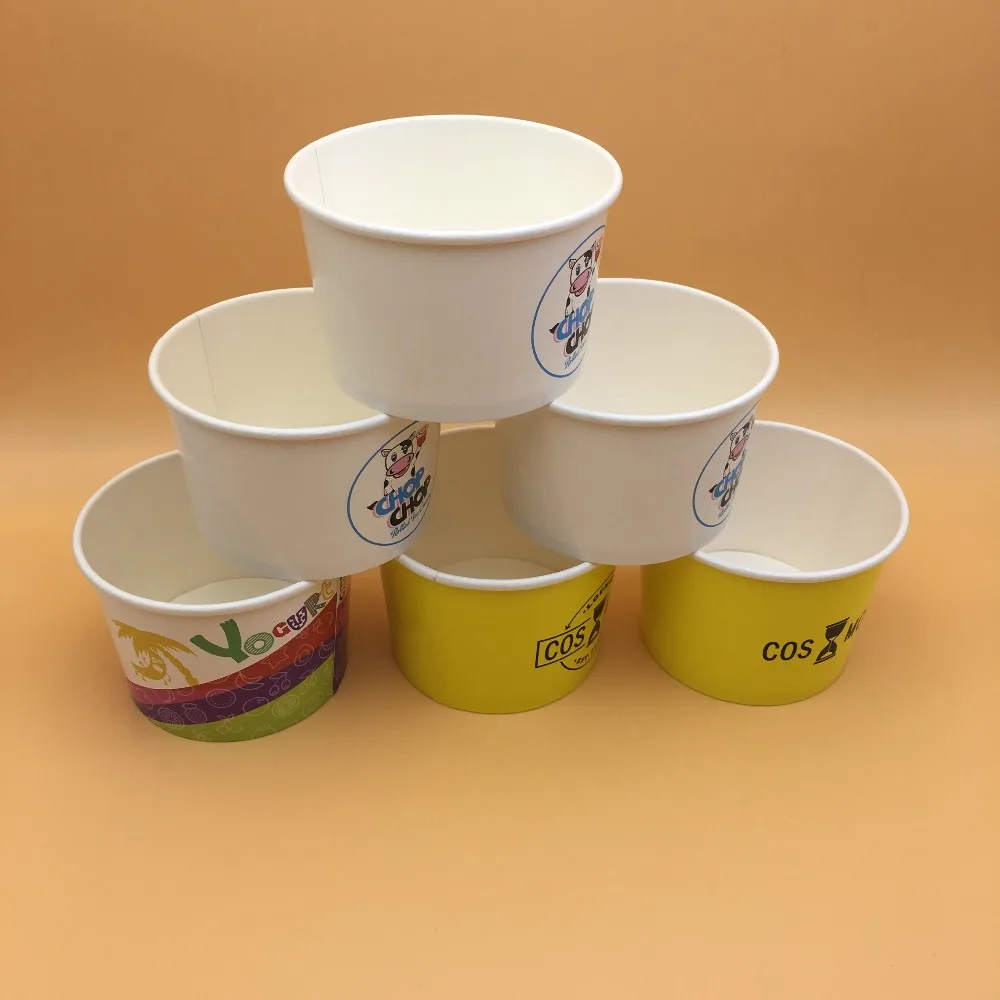 Cheap Price Wholesale Disposable 8 oz Plain White Ice Cream Cup