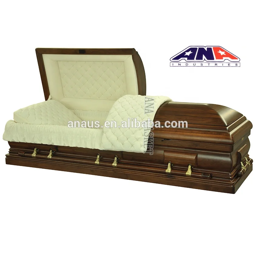 ANA Funeral Supplies American Style Adult Wood Oak Casket for Sale