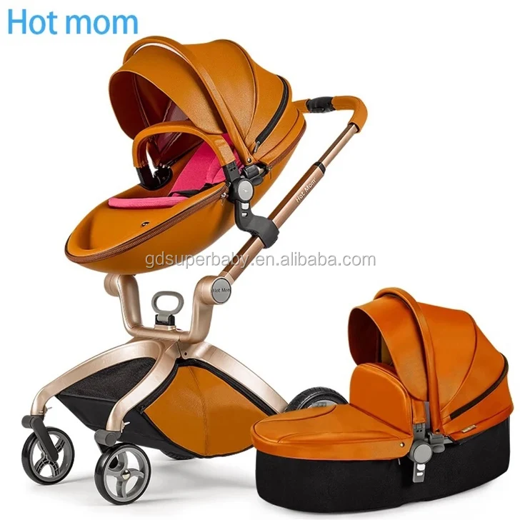 European Baby Stroller 3 in 1High Landscape Fold Strollers for Children Travel System,Prams for Newborns
