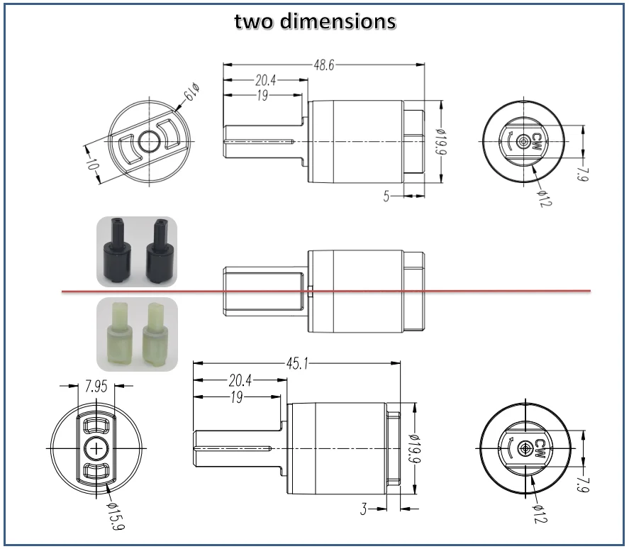 
Factory Wholesale Soft Close Vane Type Damper Washing Machine Rotary Damper 