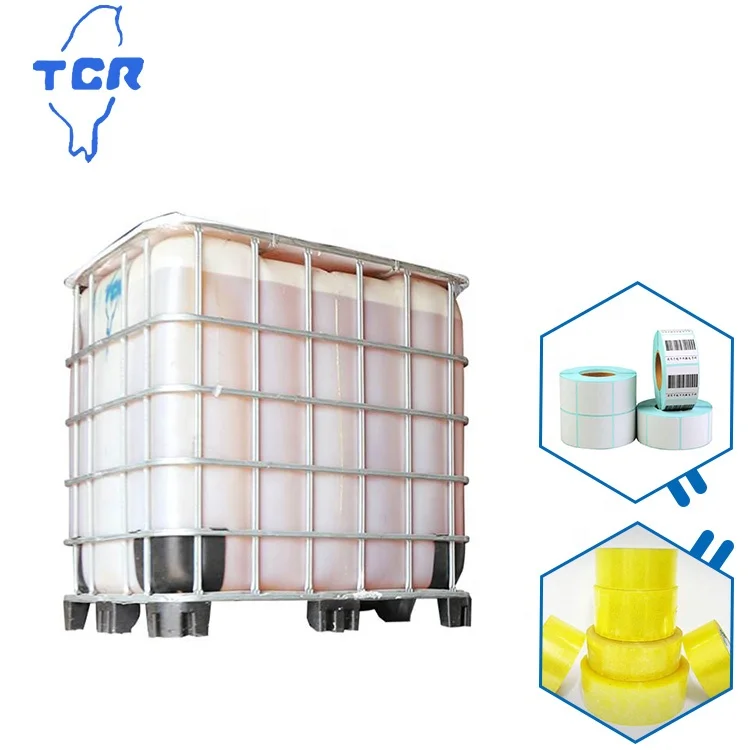 
Free Sample Water-Based Adhesive emulsion Excellent frost resistance and anti-aging acrylic emulsion adhesives acrylic PSA glue 