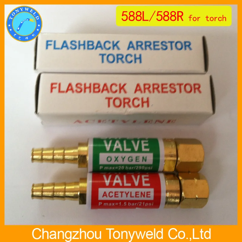 welding torch safety valve Flashback arrestor 588L 588R