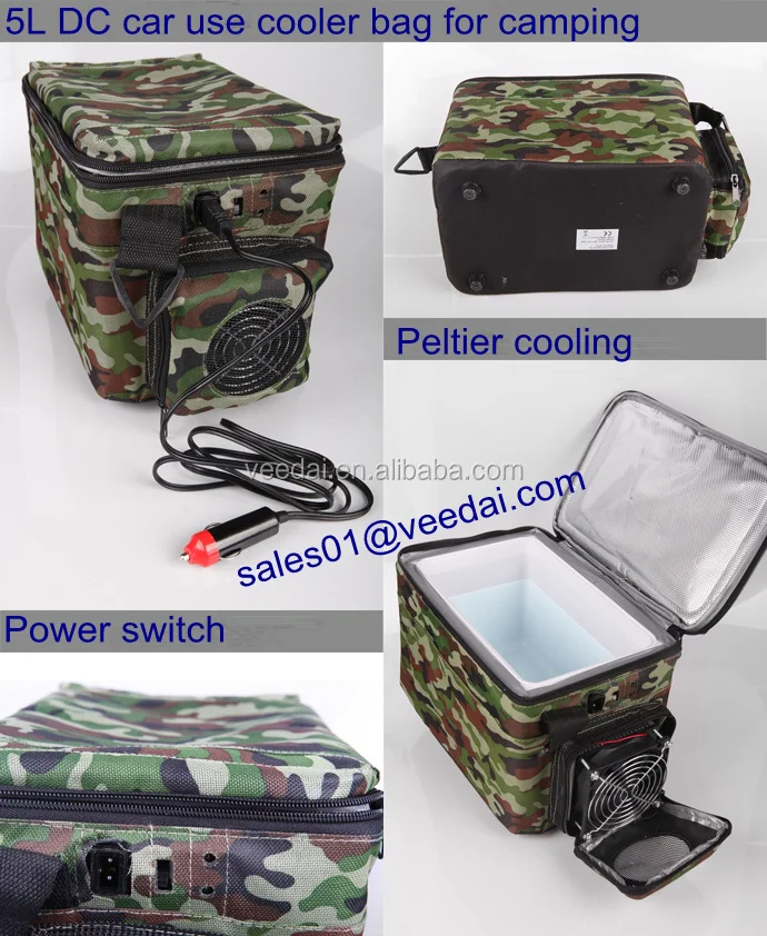 5L Insulated Car Fridge Cooler Warmer Bag 12V Food Innovative Insulated Cooler Bag for Ice Cream Nylon Cooling Bag Supplier ETC5